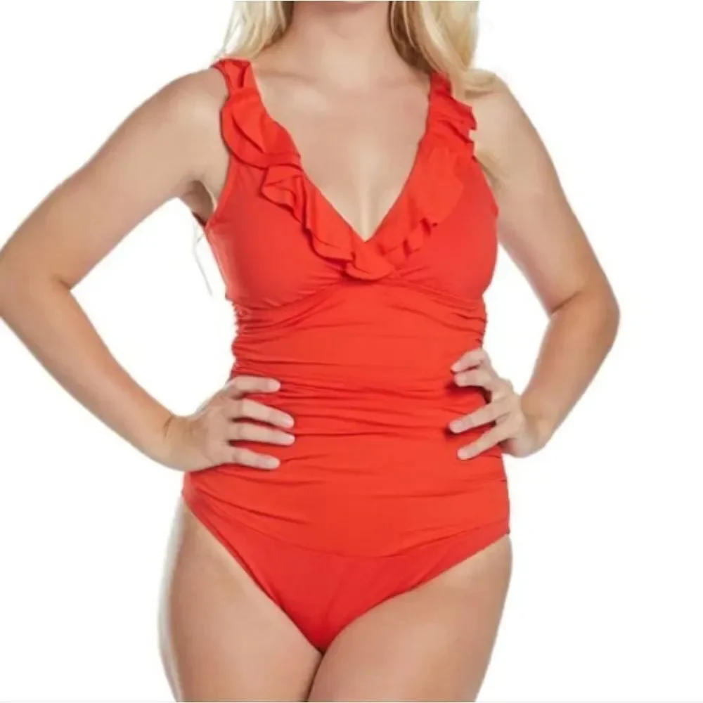Dkny women red
